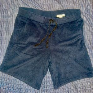 Outerknown Pull On Terrycloth Shorts Dark Blue Size L